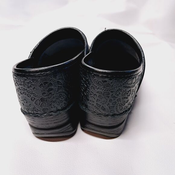 Dansko XP Clogs Professional Nurse Black Embossed Leather EU 37 / Women’s Size 6 - Picture 4 of 9